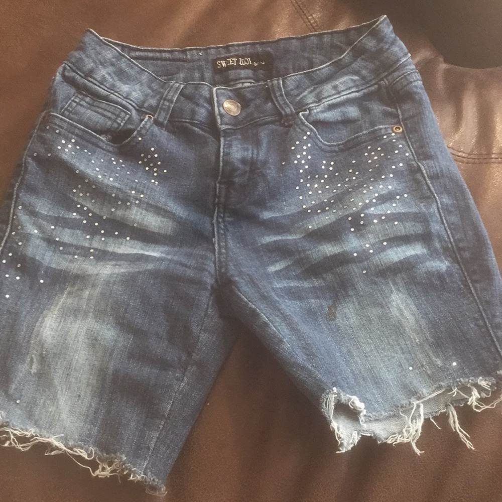 Women denim shorts